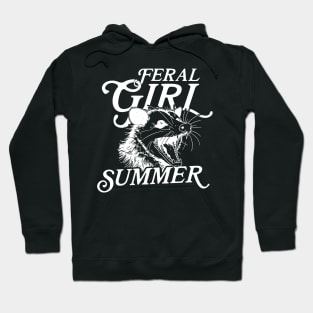 Feral-Girl-Summer-Opossum Hoodie